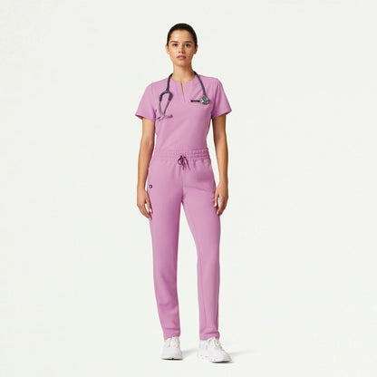 Effie Slim 6-Pocket Scrub Pant - Light Magenta - WOMEN'S PANTS - Jaanuu