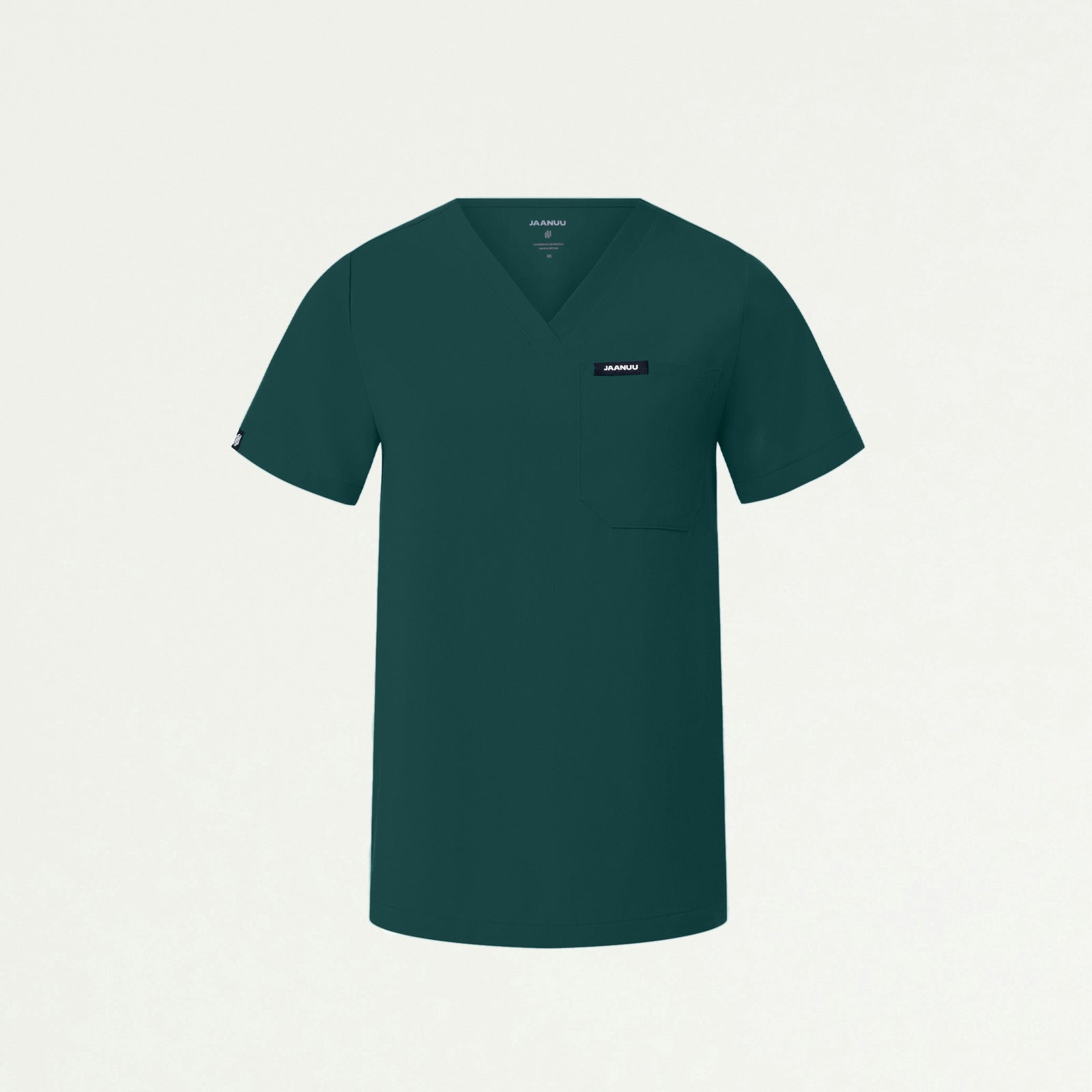 Rhena Essential 1-Pocket Scrub Top - Midnight Green - WOMEN'S TOPS - Jaanuu