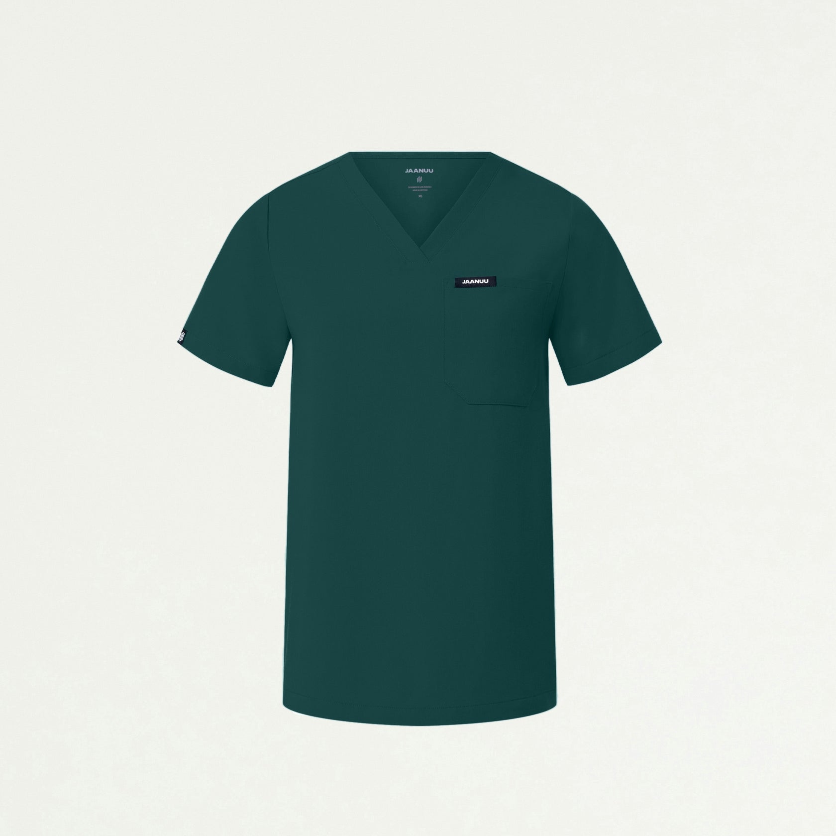 Rhena Essential 1-Pocket Scrub Top - Midnight Green - WOMEN'S TOPS - Jaanuu