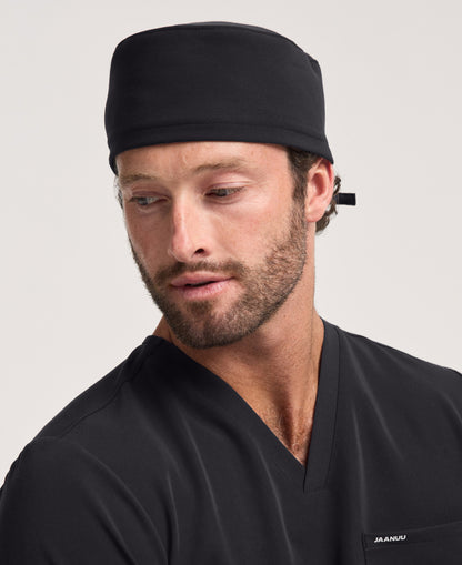 Jaanuu Classic Scrub Cap in Black, product photo 2 of 6