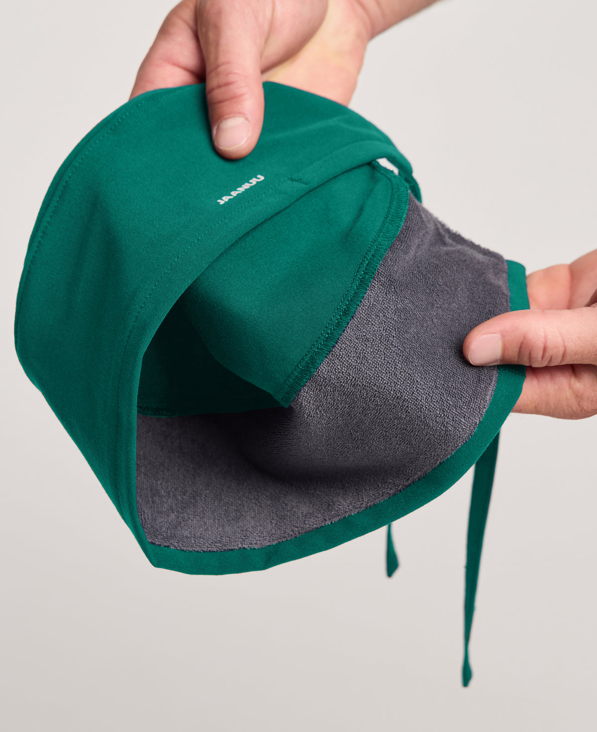 Jaanuu Classic Scrub Cap in Hunter Green, product photo 5 of 6