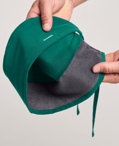 Jaanuu Classic Scrub Cap in Hunter Green, product photo 5 of 6