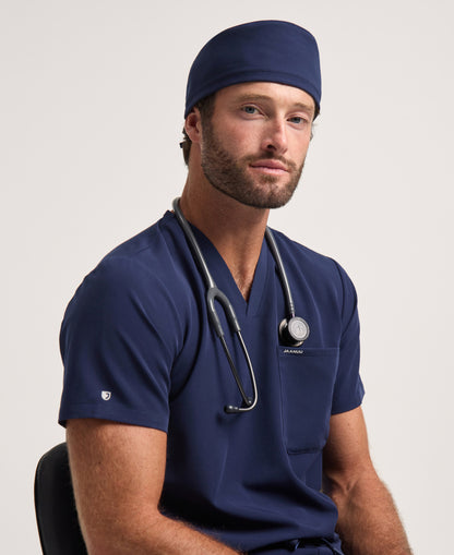 Jaanuu Classic Scrub Cap in Midnight Navy, product photo 3 of 6