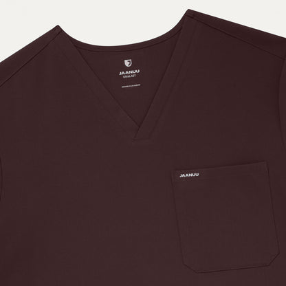 Holmes 1-Pocket Scrub Top - Espresso
