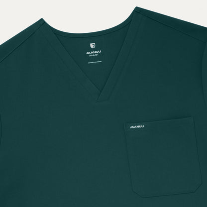 Holmes 1-Pocket Scrub Top - Midnight Green