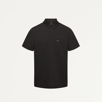 Calderon Polo Scrub Top - Charcoal