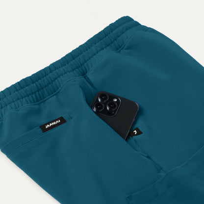 Rhodes Everyday Straight-Leg Scrub Pant - Caribbean Blue