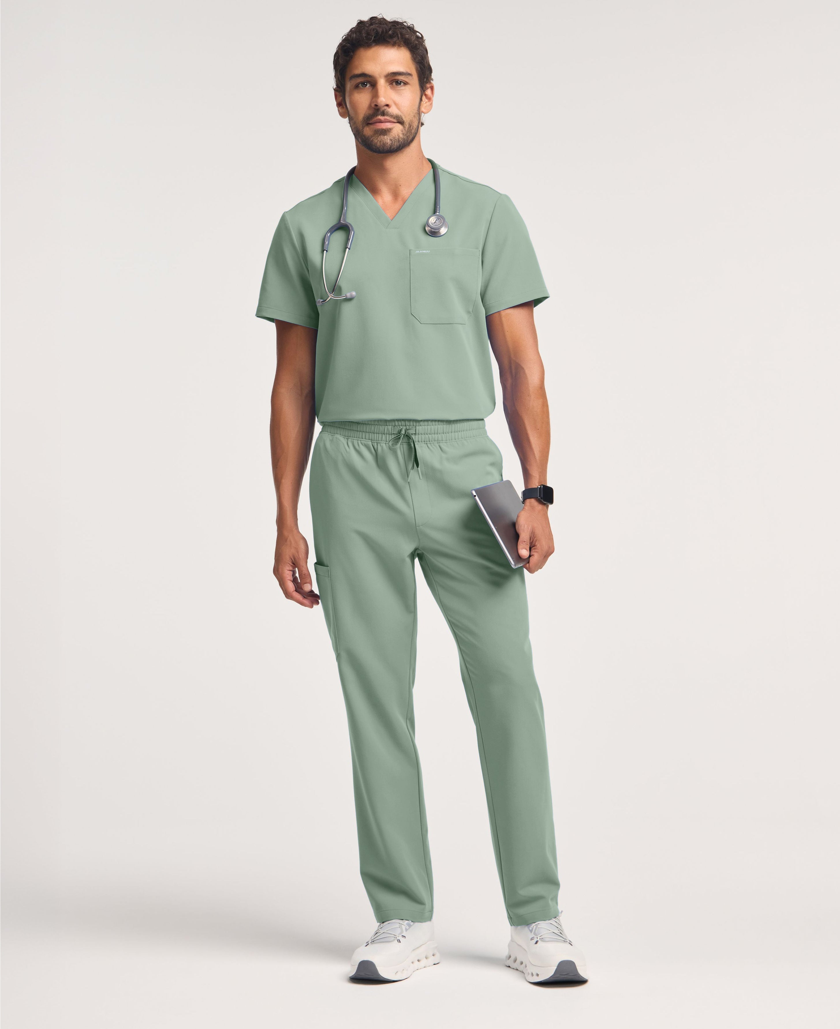 Holmes 1-Pocket Scrub Top - Sage