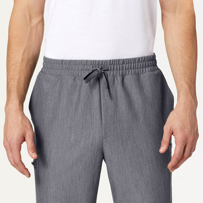 Osmo 8-Pocket Scrub Jogger - Heather Gray on-body detail