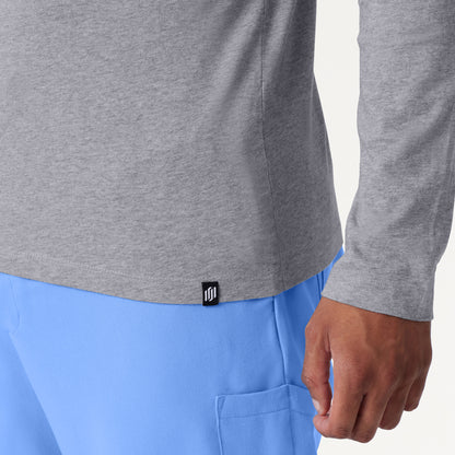Regenˣ Cotton Underscrub - Heather Gray on-body detail