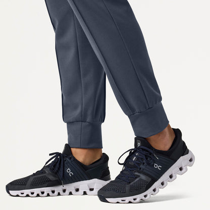 Rowan Slim UltraSOFT™ Scrub Jogger - Carbon Gray on-body detail