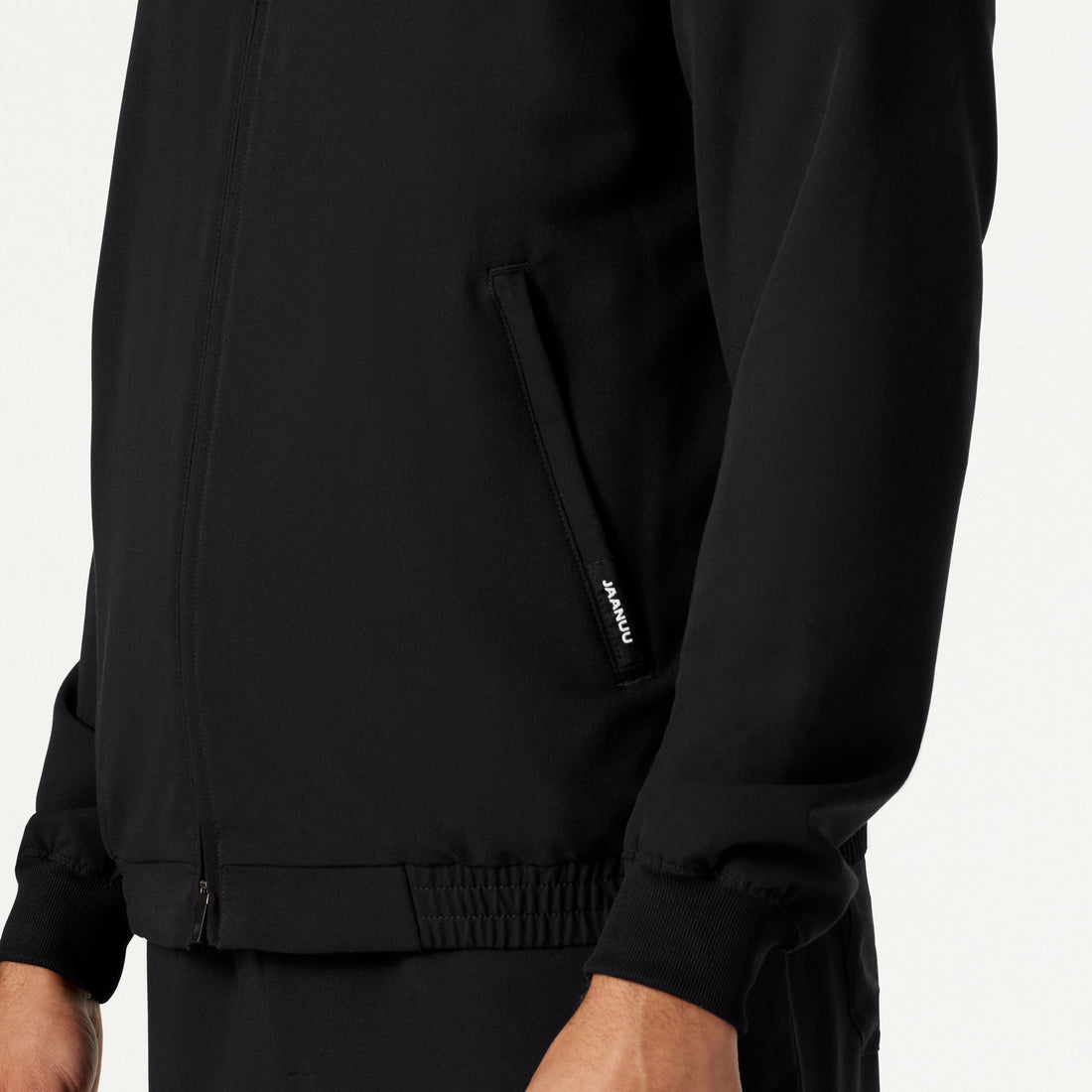 Wolfe Everyday 6-Pocket Scrub Jacket - Black – JAANUU