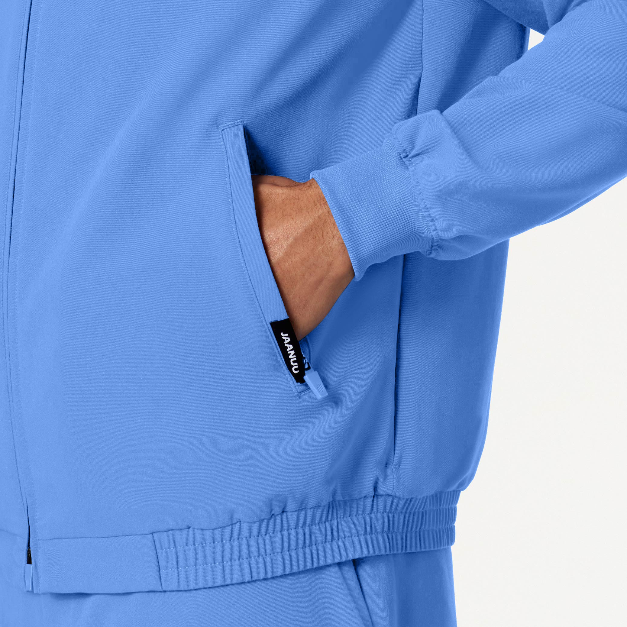 Wolfe Everyday 6-Pocket Scrub Jacket - Ceil Blue – Jaanuu