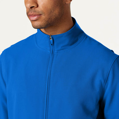 Wolfe Everyday 6-Pocket Scrub Jacket - Royal Blue