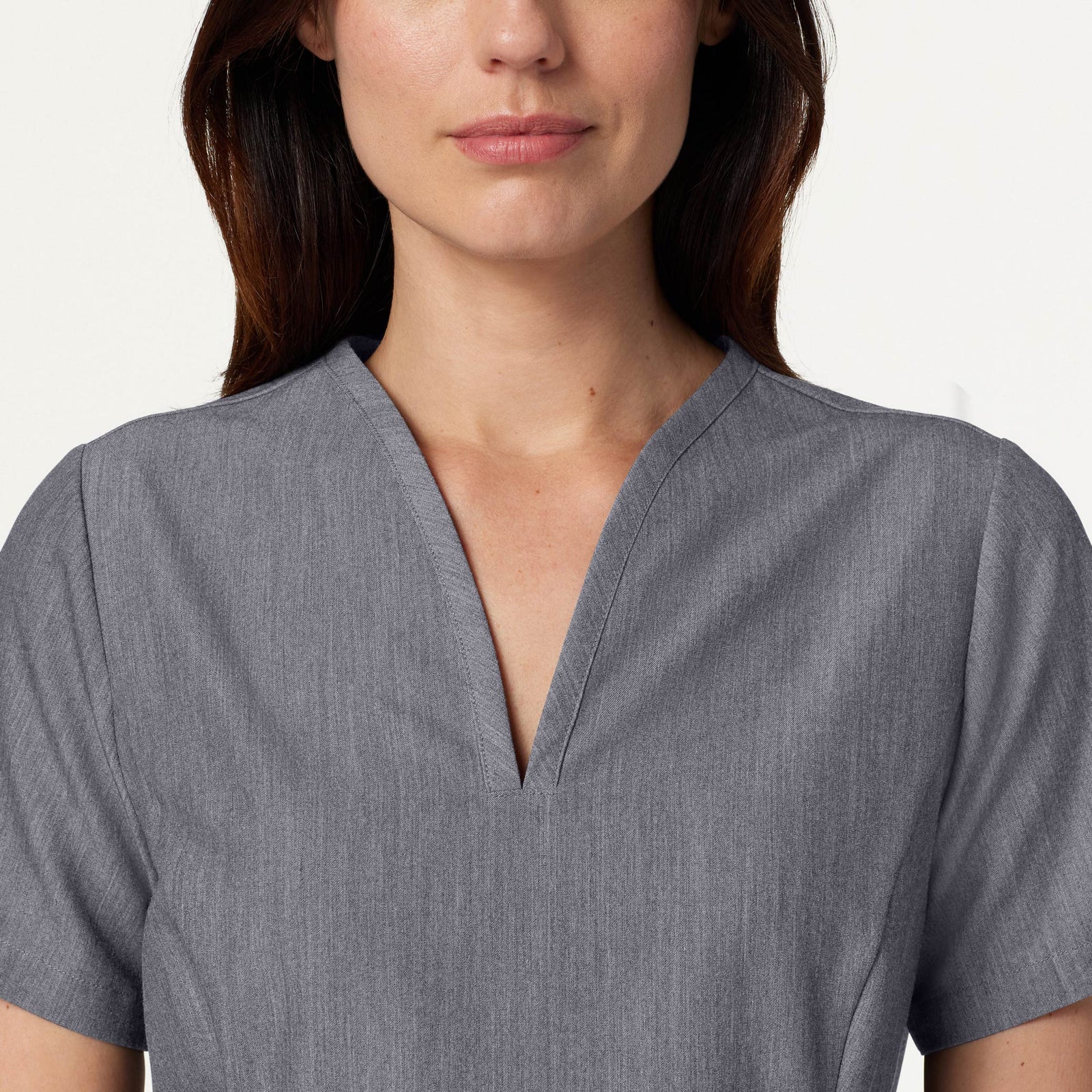 Calix Fit & Flare Scrub Top - Lavender