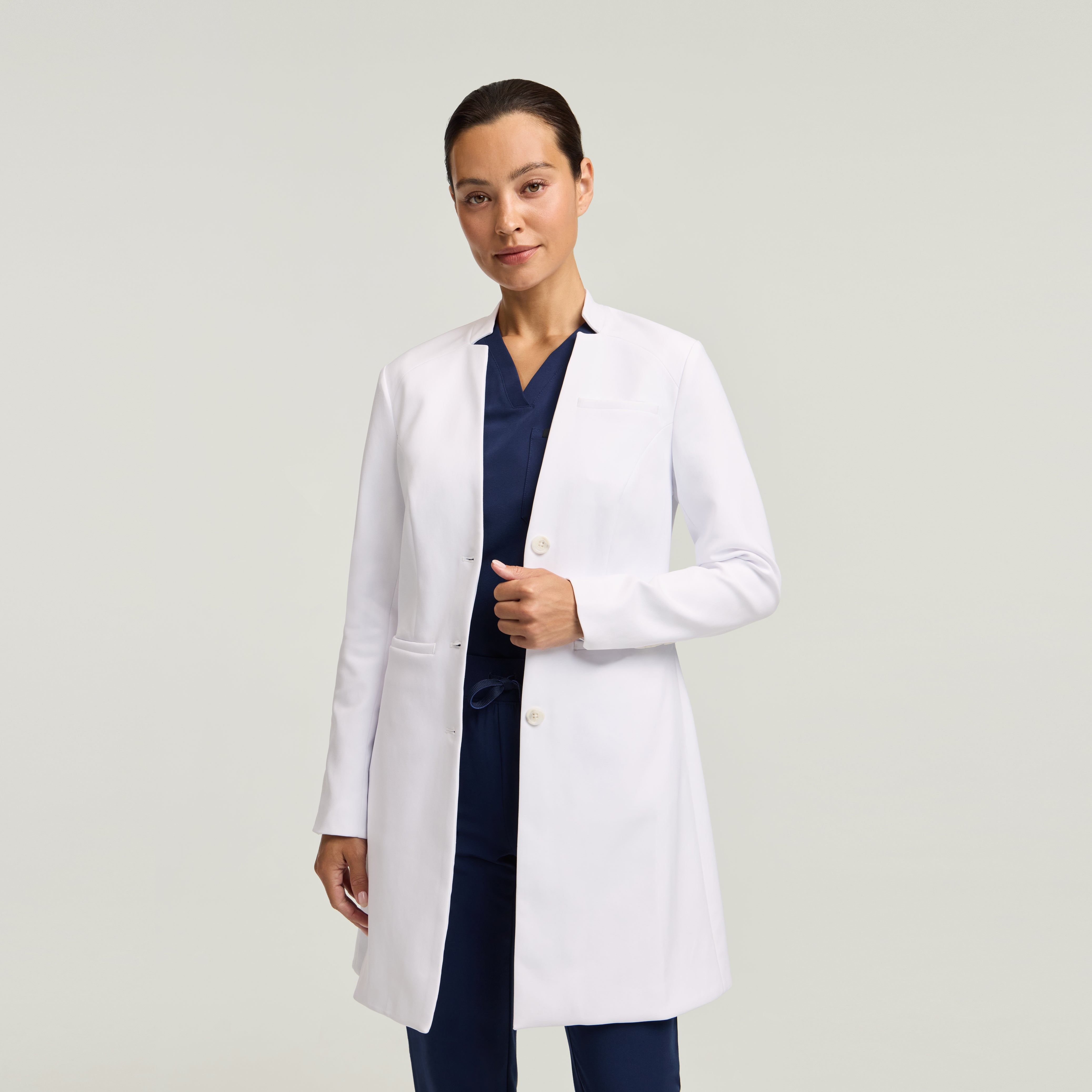 Nova 37” White Coat - White