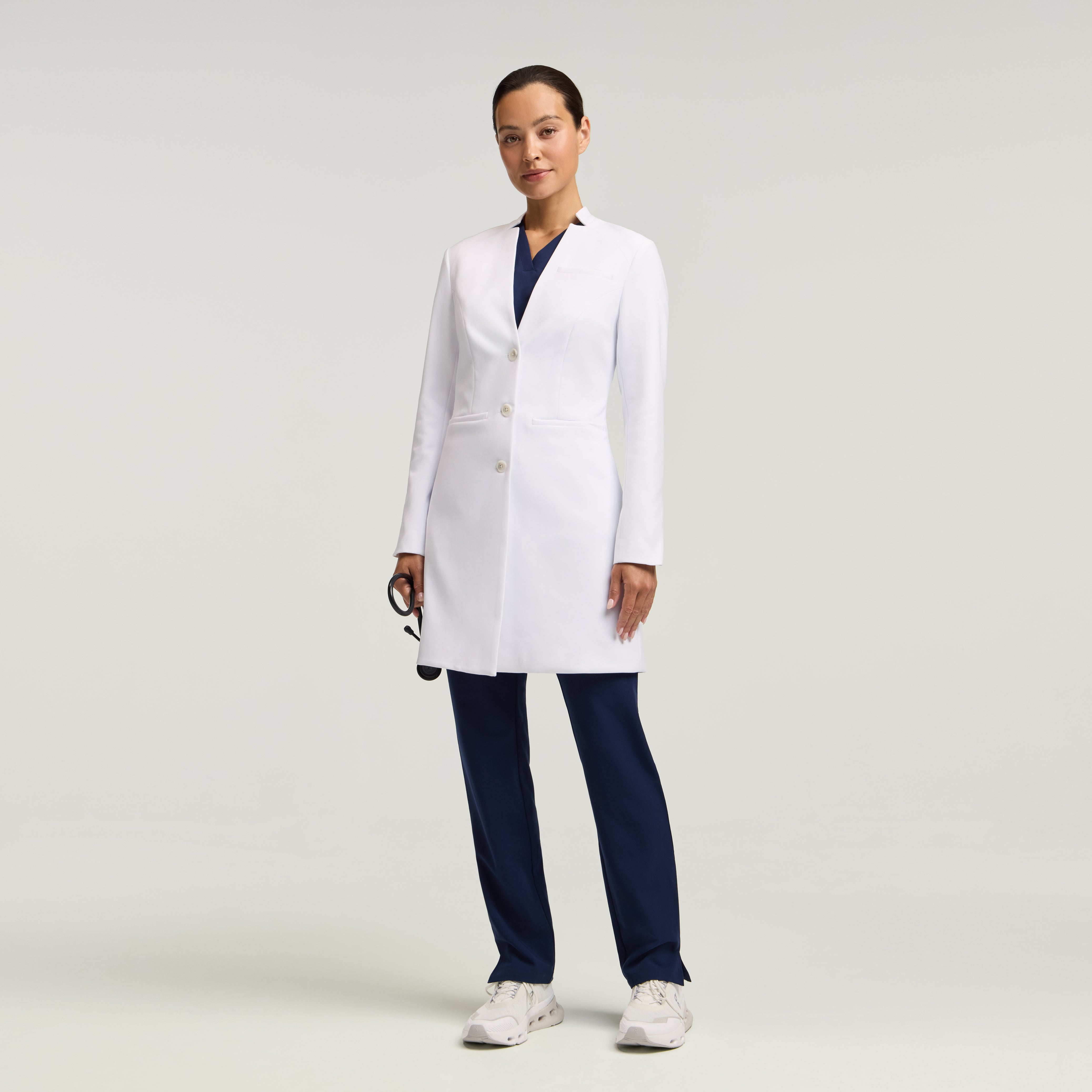 Nova 37” White Coat - White