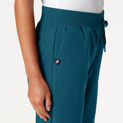 Xenos Essential Knit-Waist Scrub Pant - Caribbean Blue