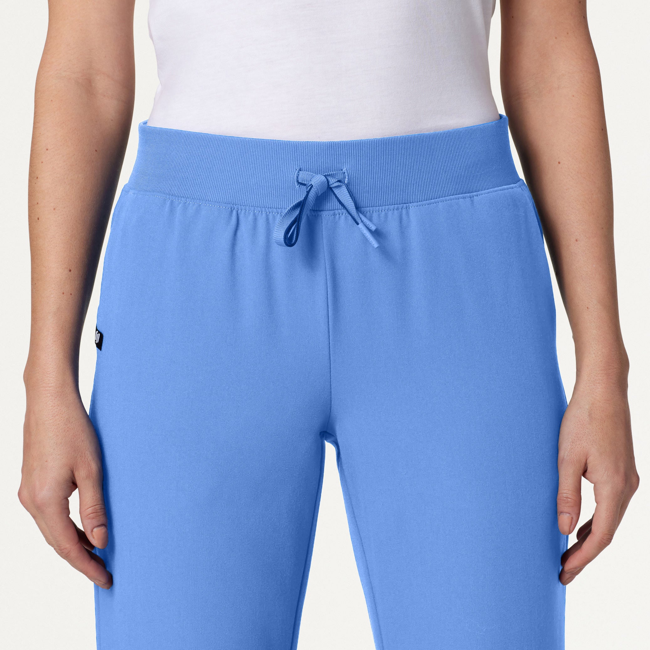 Xenos Essential Knit-Waist Scrub Pant - Ceil Blue – Jaanuu