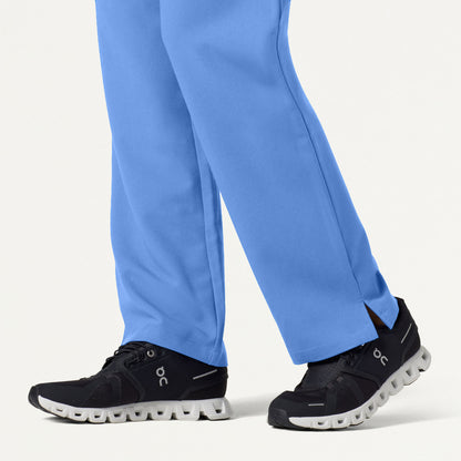 Xenos Essential Knit-Waist Scrub Pant - Ceil Blue