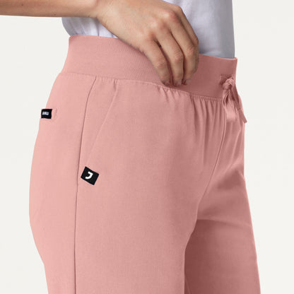 Xenos Essential Knit-Waist Scrub Pant - Mauve