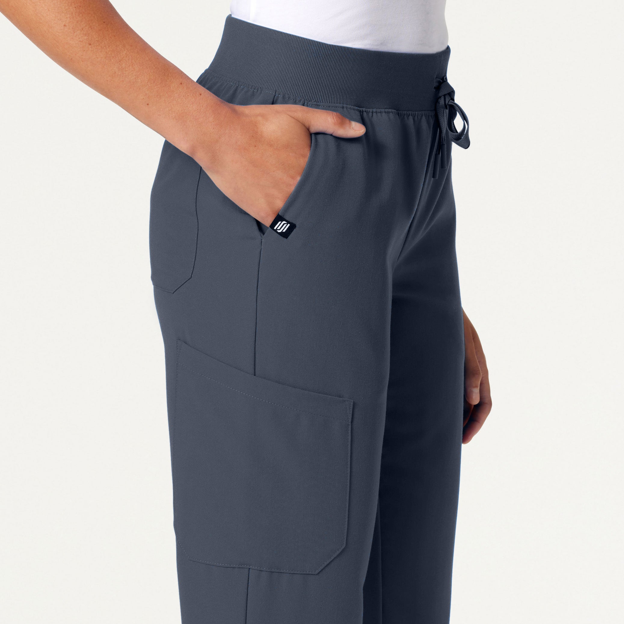 Silex Slim Knit-Waist Scrub Jogger - Carbon Gray – Jaanuu