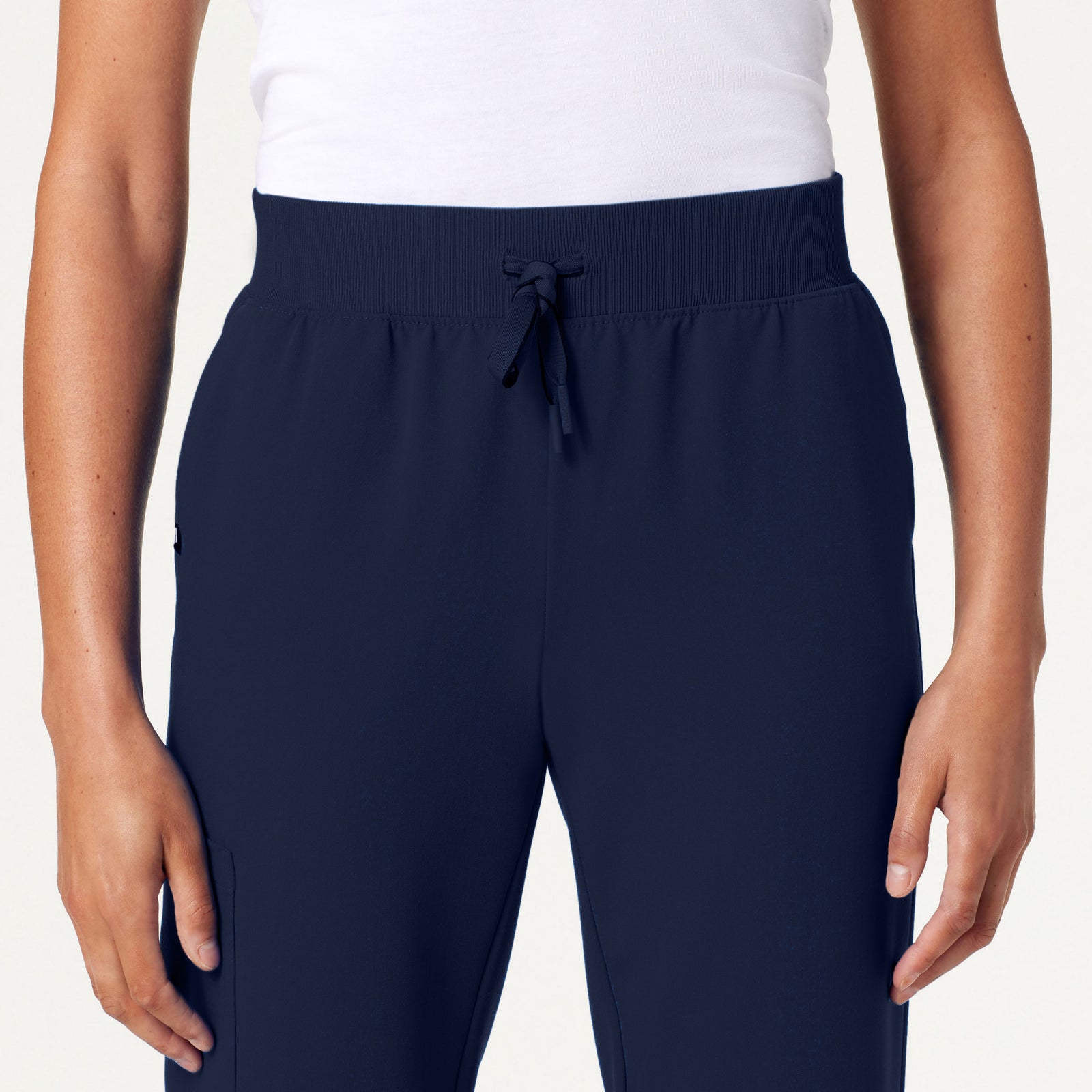 Silex Slim Knit-Waist Scrub Jogger - Midnight Navy
