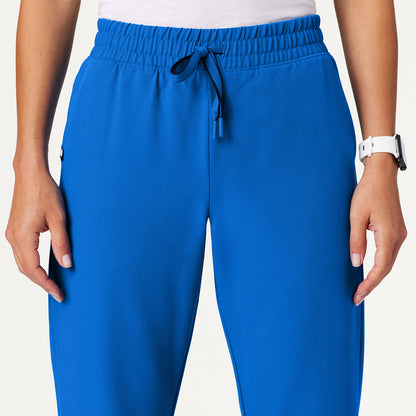 Kerr 365 High Waisted Scrub Pant - Royal Blue on-body detail