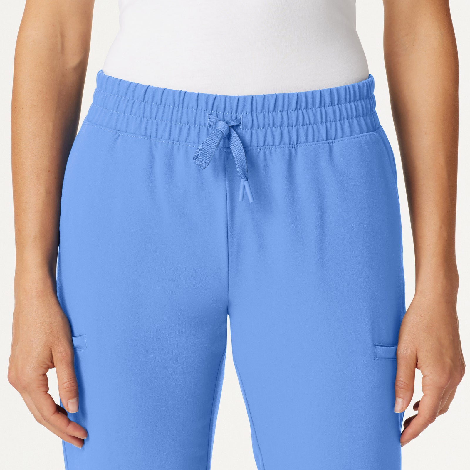 Jace Skinny 7-Pocket Scrub Jogger - Digital Pink