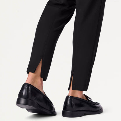 Halle High Waisted Tapered Scrub Pant - Black