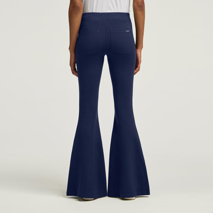 Nyla Super-Flare Scrub Pant - Midnight Navy