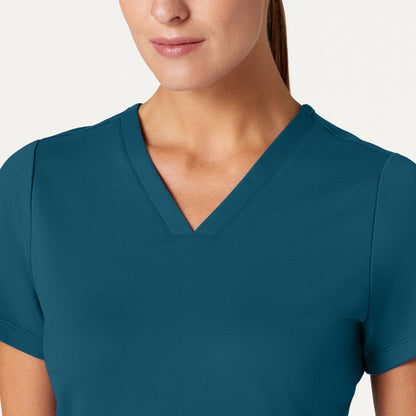 Cesi Slim UltraSOFT Scrub Top - Caribbean Blue