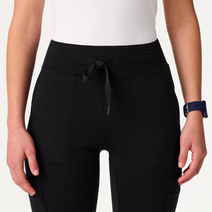 Kait 10-Pocket Skinny UltraSOFT Scrub Jogger - Black