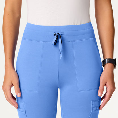 Kait 10-Pocket Skinny UltraSOFT Scrub Jogger - Ceil Blue