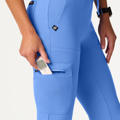 Kait 10-Pocket Skinny UltraSOFT Scrub Jogger - Ceil Blue
