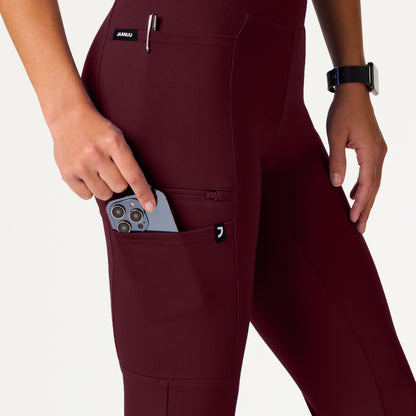 Perri UltraSOFT Yoga Scrub Pant - Burgundy