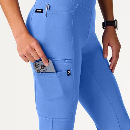 Perri UltraSOFT Yoga Scrub Pant - Ceil Blue
