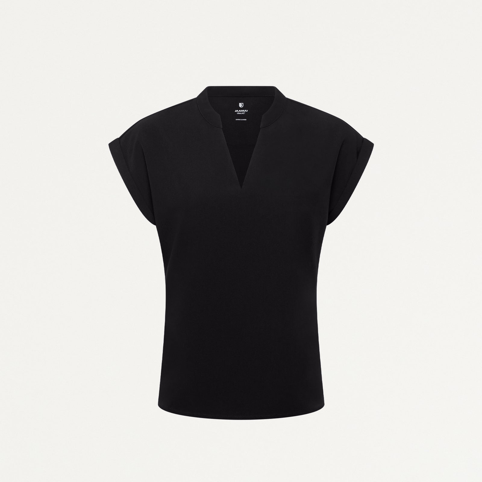 Shay Cap-Sleeve Scrub Top - Midnight Navy