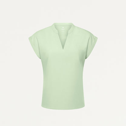Shay Cap-Sleeve Scrub Top - Mint