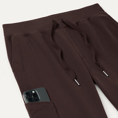 Silex Slim Scrub Jogger - Espresso