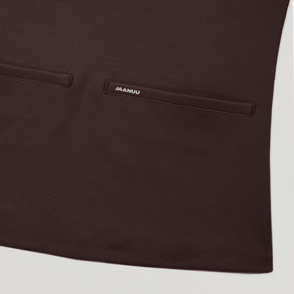 Cesi Slim Scrub Top - Espresso