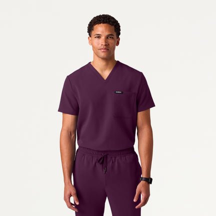 Holmes 1-Pocket Scrub Top - Deep Eggplant