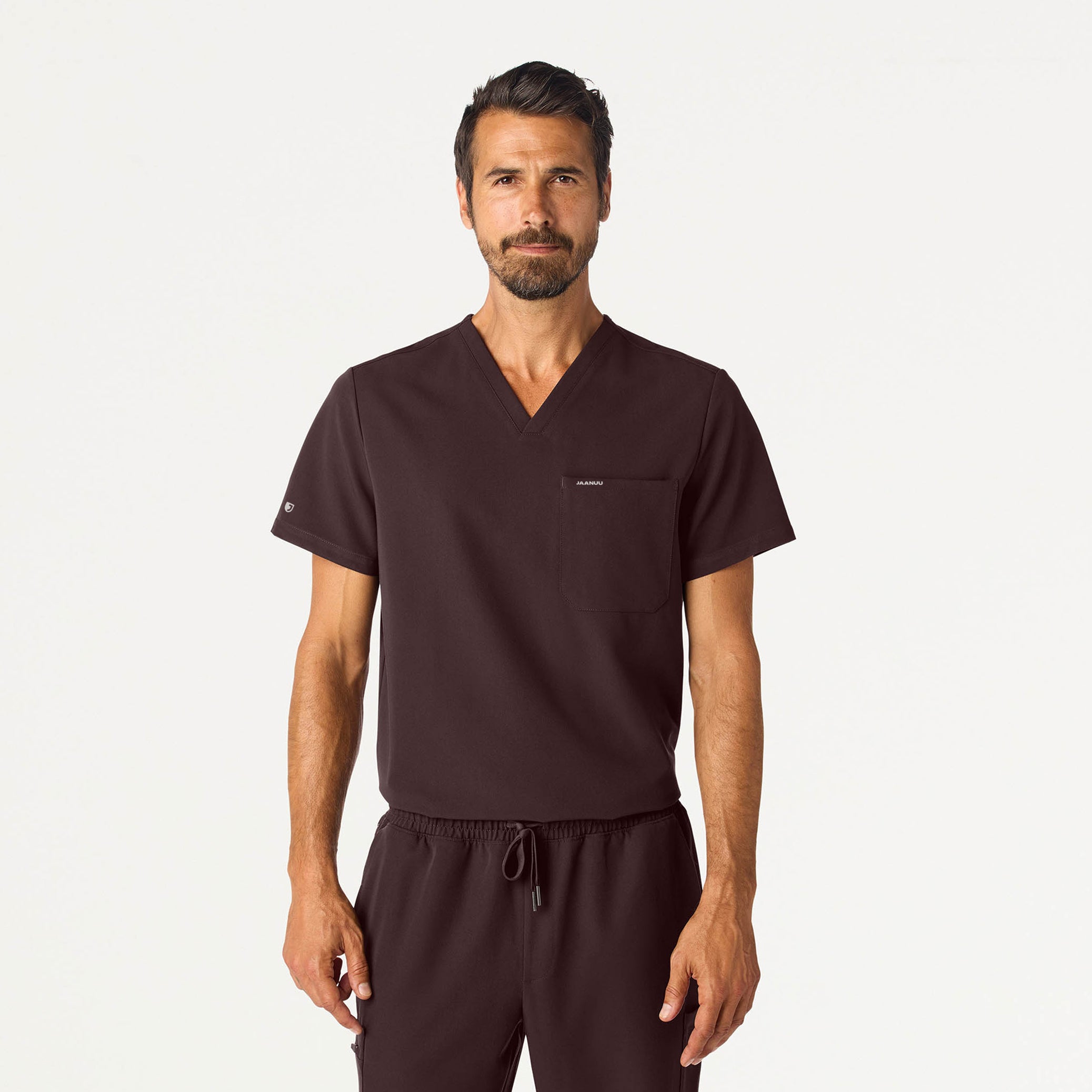 Holmes 1-Pocket Scrub Top - Espresso