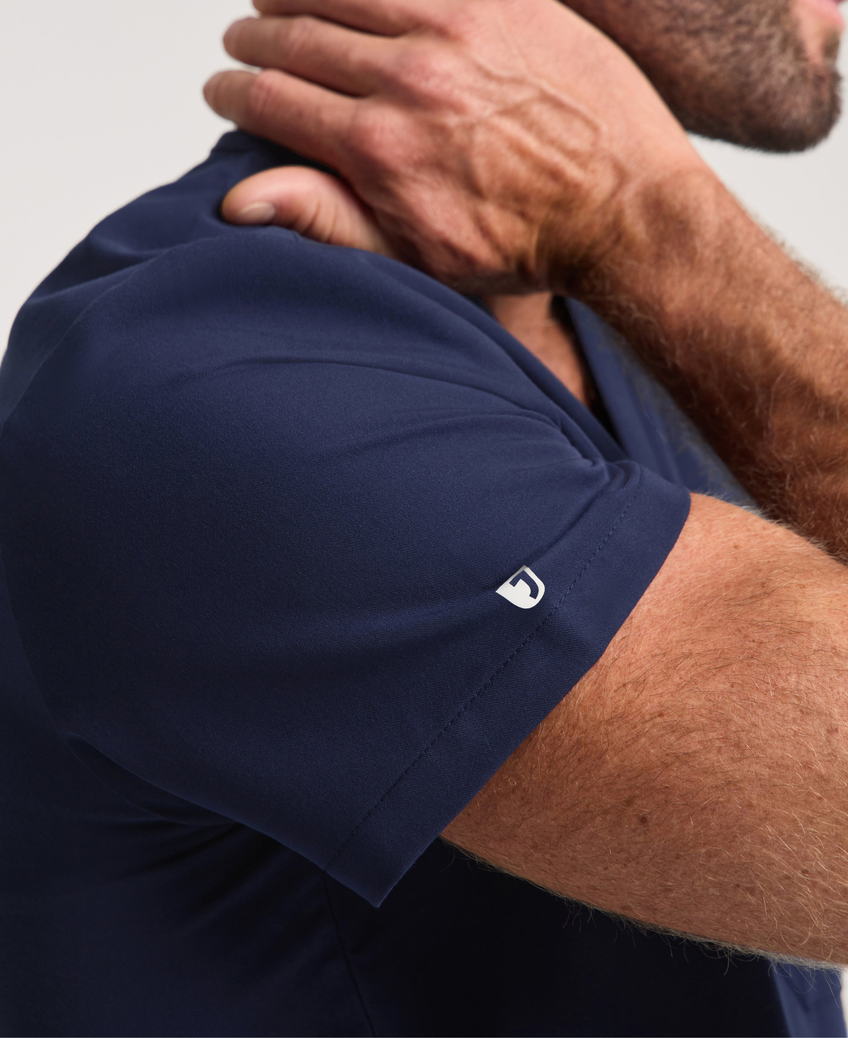 Jaanuu Holmes 1-Pocket Scrub Top in Midnight Navy, product photo 4 of 6