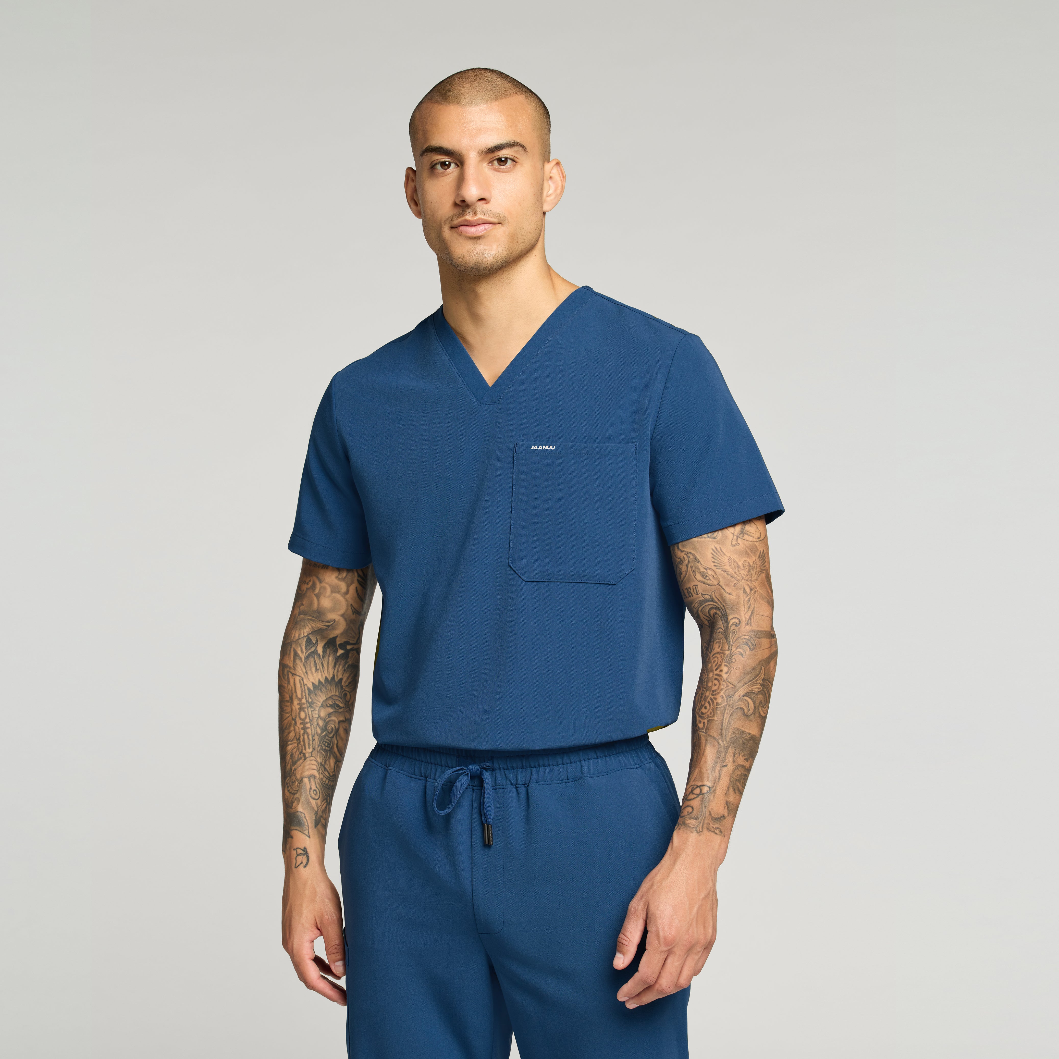 Holmes 1-Pocket Scrub Top - Ocean