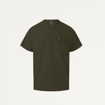 Holmes Everyday 1-Pocket Scrub Top - Deep Olive