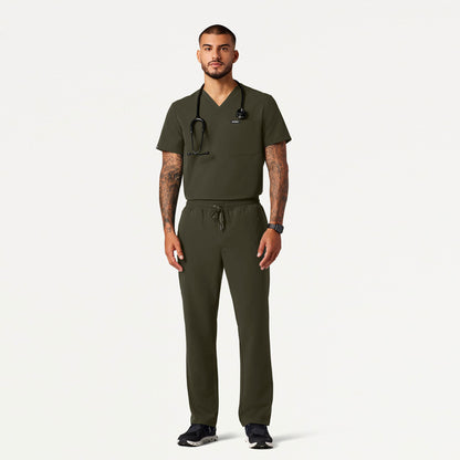 Holmes Everyday 1-Pocket Scrub Top - Deep Olive