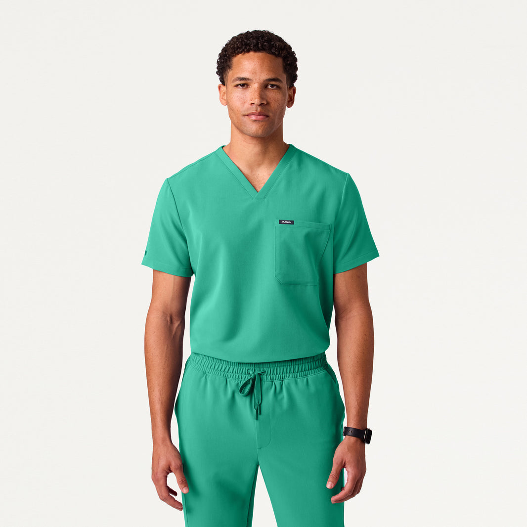 Men's Scrubs - Classic Emerald Green