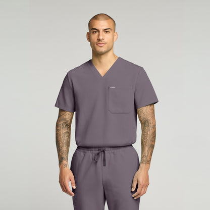 Holmes 1-Pocket Scrub Top - Titanium