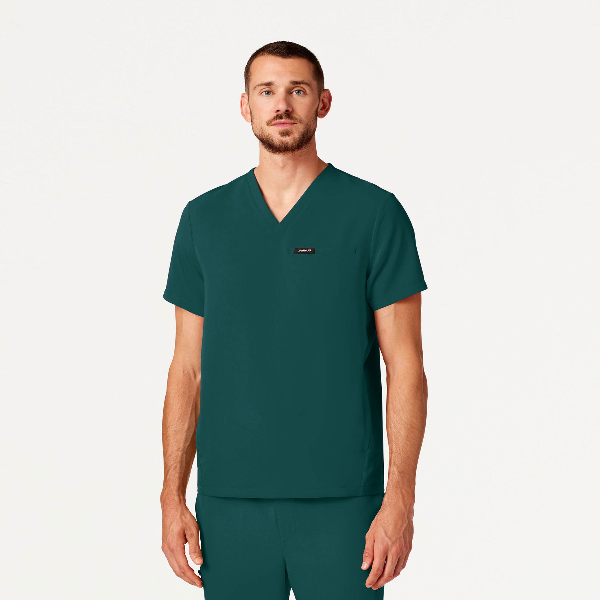 Platt 3-Pocket Scrub Top - Midnight Green